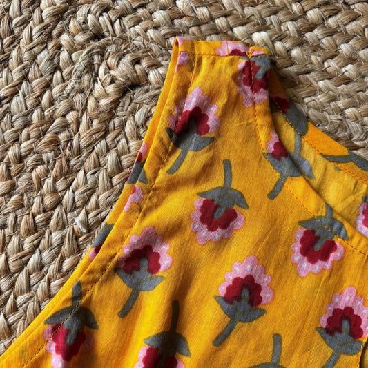 Aamras Pure Cotton Printed Kurti With Keyhole Detail For Women
